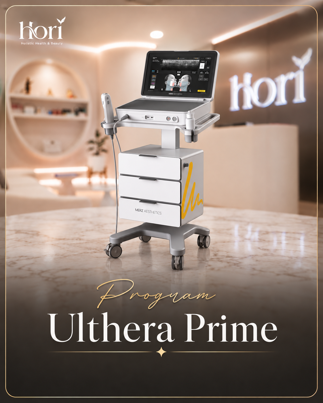 Hori Clinic の Program Ulthera Prime のイメージ画像。機器の認証を示すものではありません